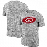 Carolina Hurricanes 2018 Heathered Black Sideline Legend Velocity Travel Performance T-Shirt,baseball caps,new era cap wholesale,wholesale hats